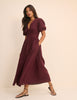 Plum Starlight Midi Dress