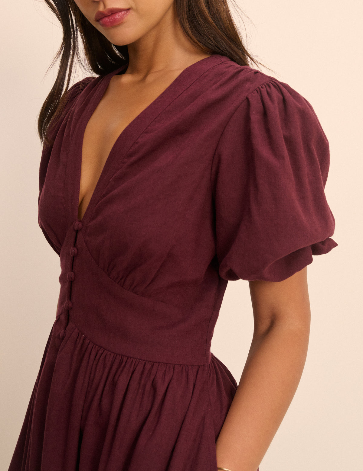 Plum Starlight Midi Dress