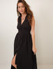 Black Sleeveless Starlight Midi Dress