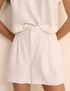 White Linen-Blend Silsoe Shorts