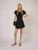 Black Puff Sleeve Tilla Mini Dress