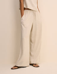 Linen-Blend Trousers