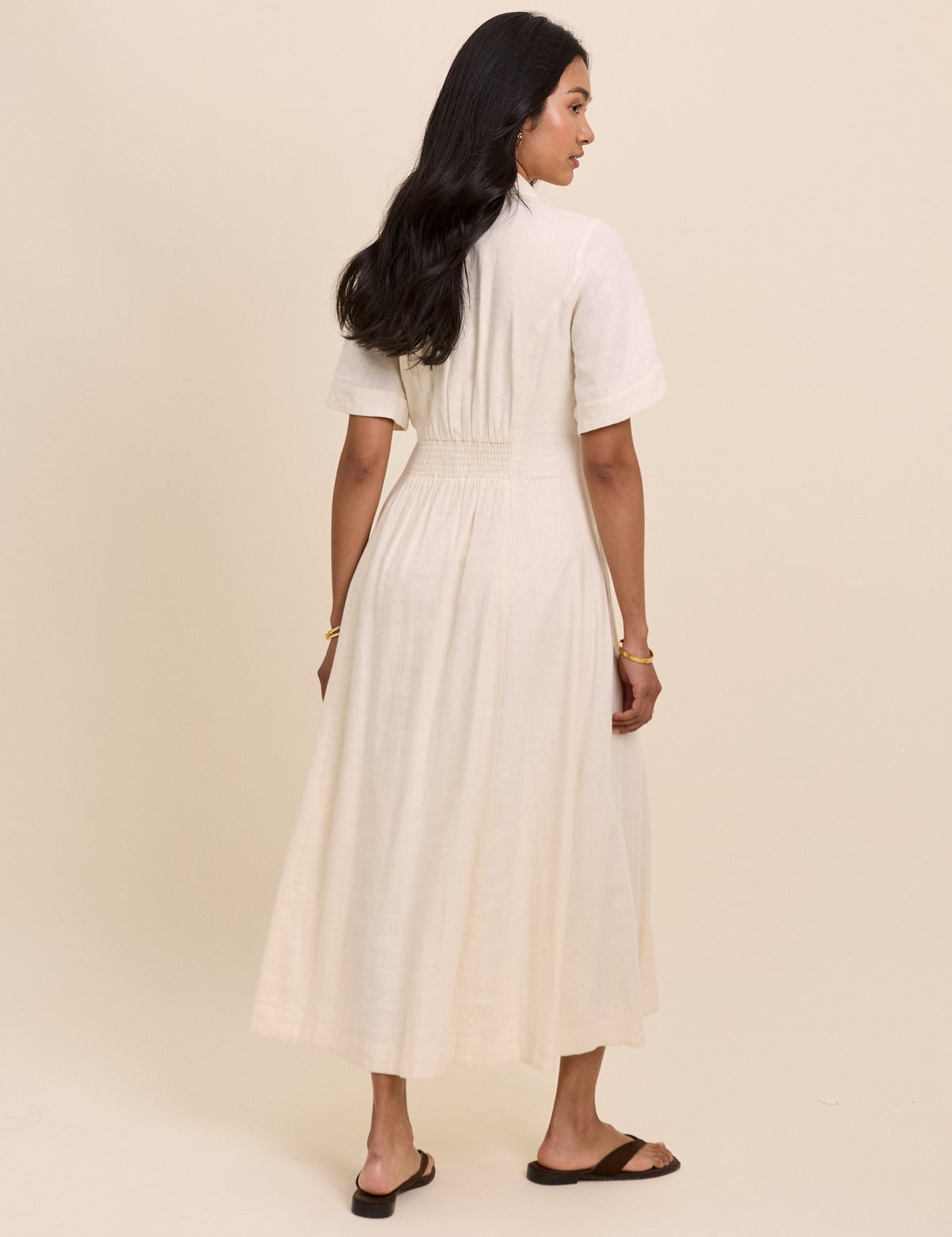 Dillon Shirt Dress with Collar and Button Front