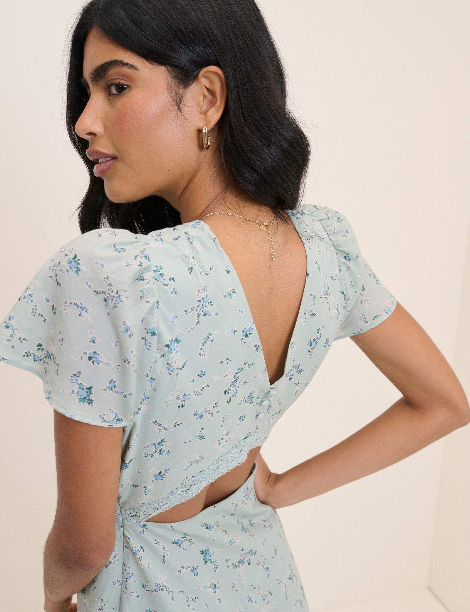 mint green floral wrap dress Mint Green Floral Bellinda Midi Dress