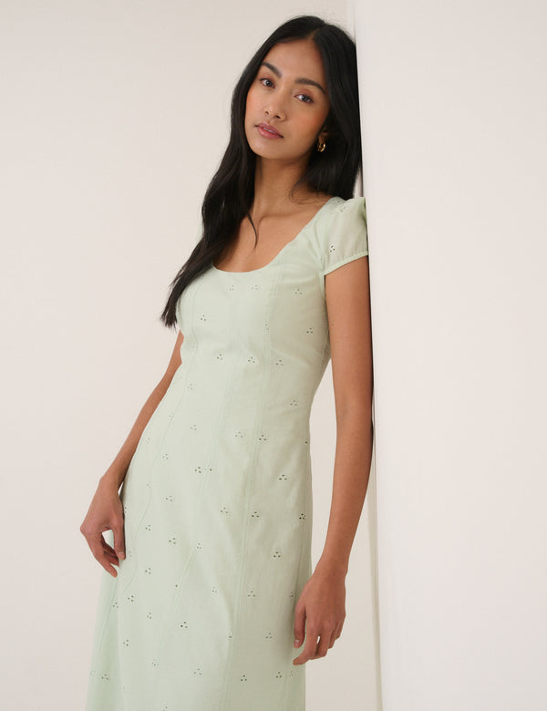 Mint Green Harri Midi Dress