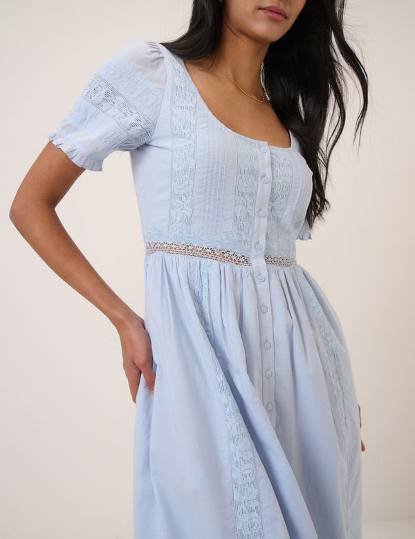 Light Blue Octavia Midi Dress