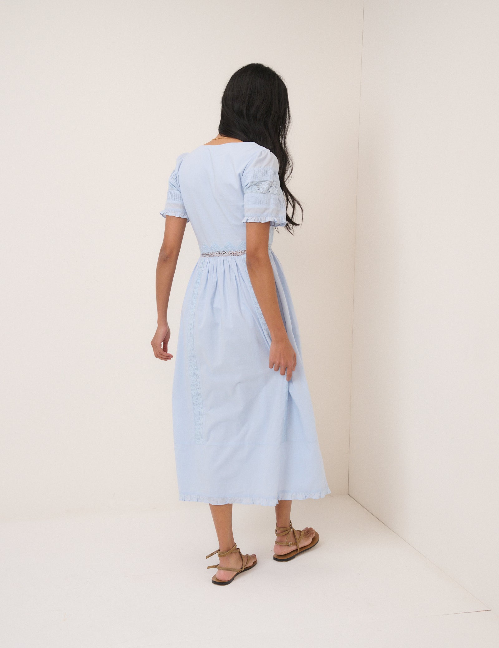 Light Blue Octavia Midi Dress Light Blue Octavia Midi Dress