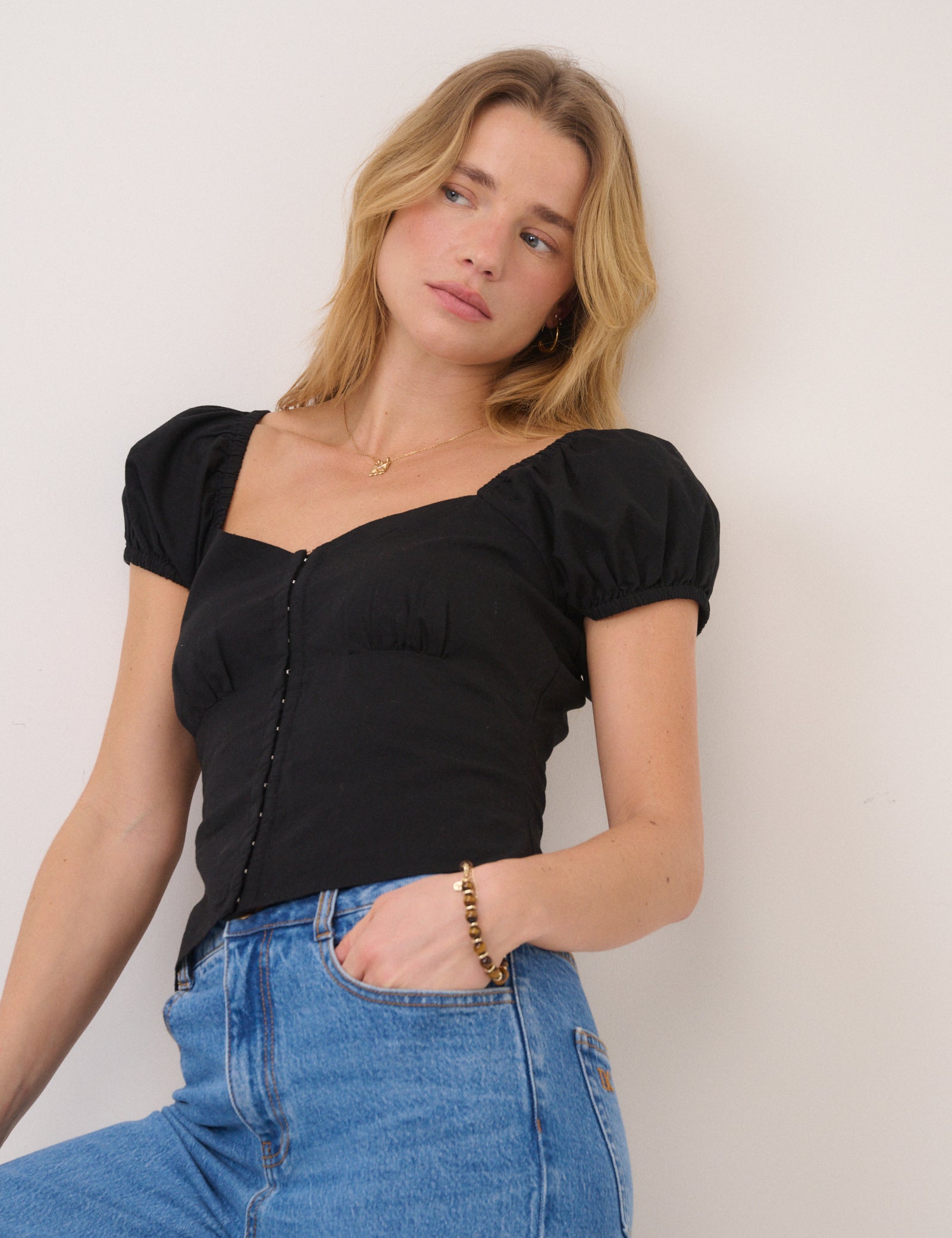 Black Sweetheart Top