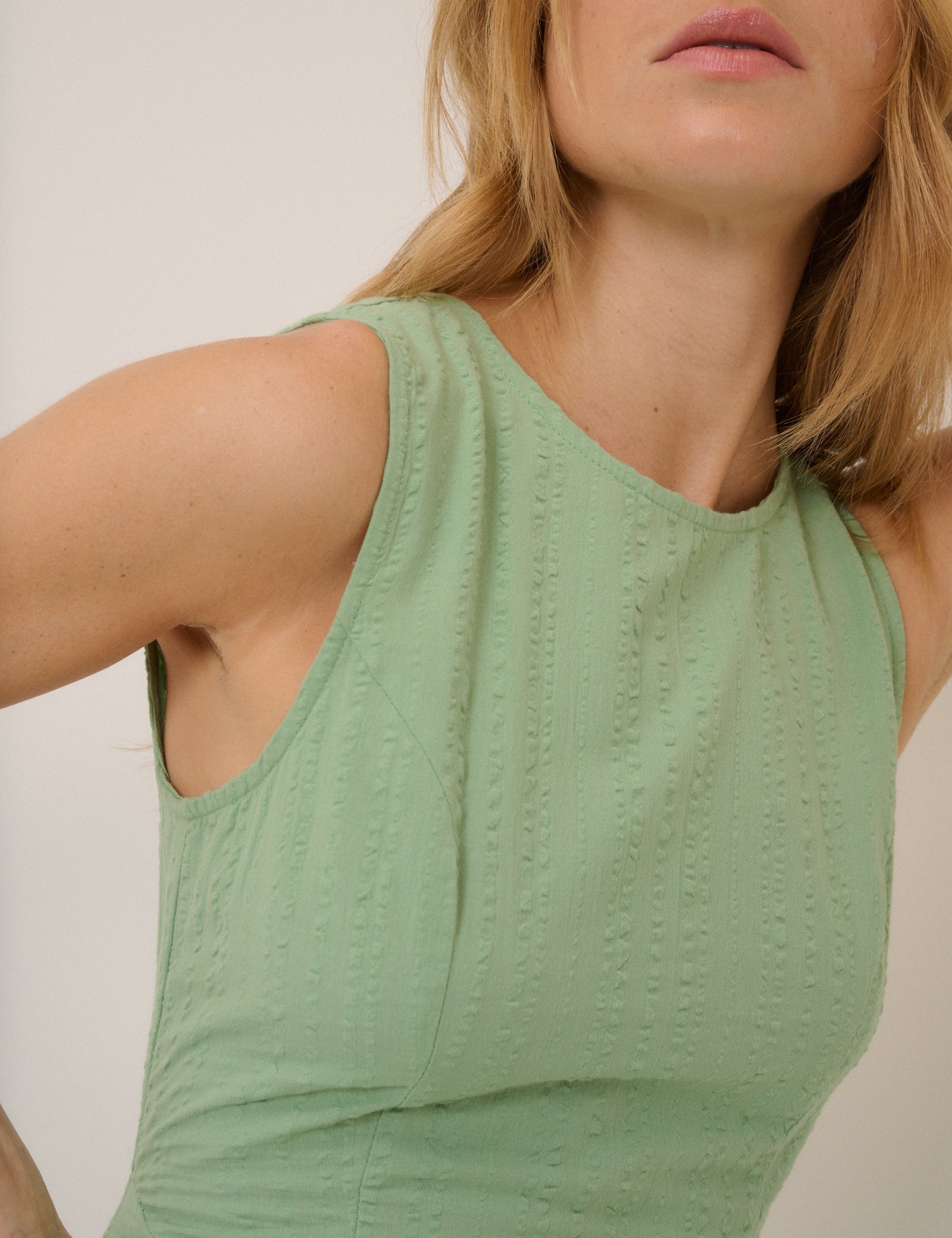 Green Drop Waist Cedar Midi Dress Green Drop Waist Cedar Midi Dress