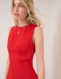 Red Sleeveless Vicky Mini Dress