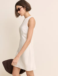 Ivory Sleeveless Vicky Mini Dress