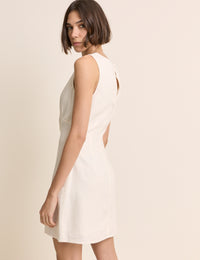 Ivory Sleeveless Vicky Mini Dress