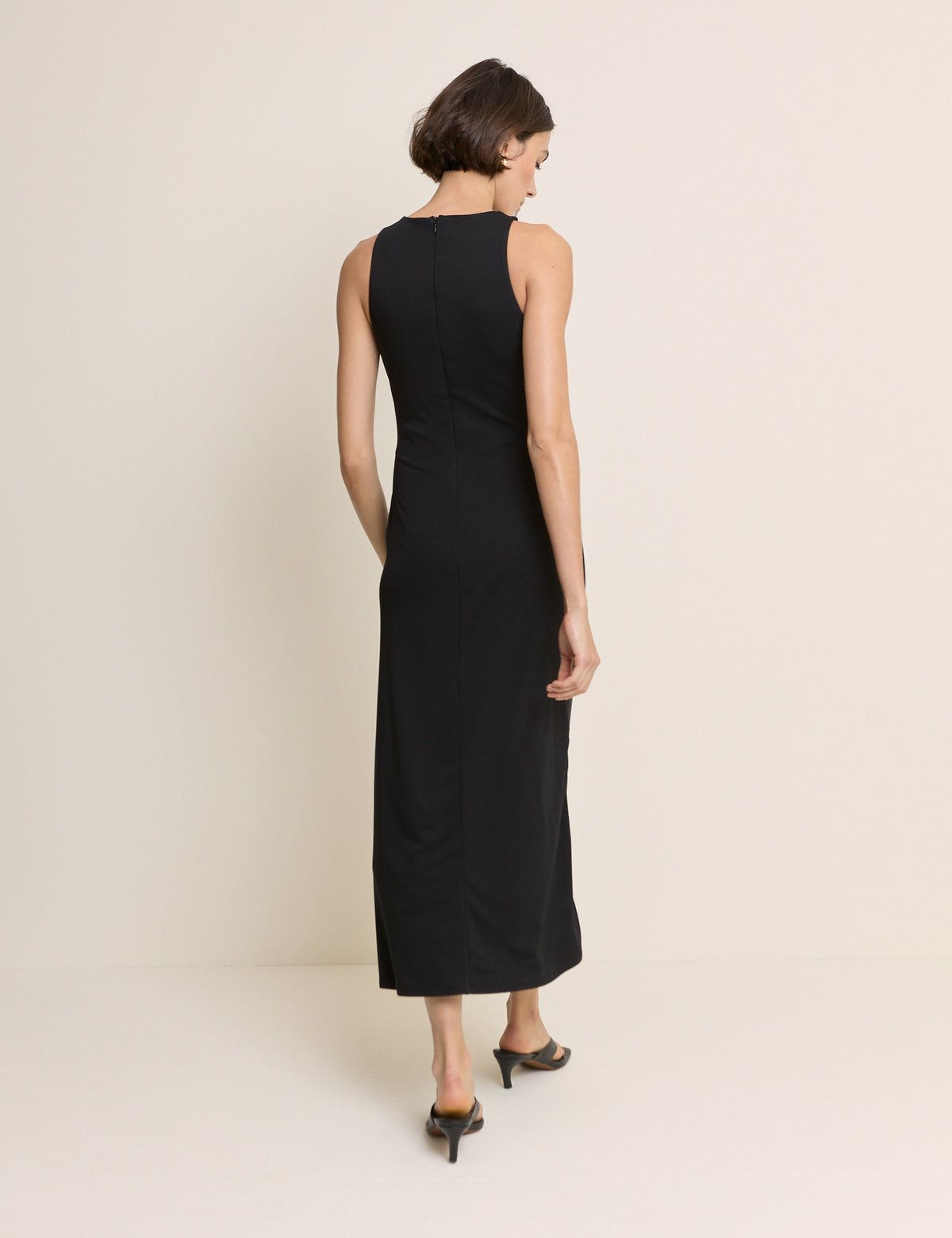 Black Tie Detail Harper Midi Dress