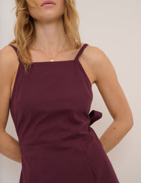 Purple Kourtney Strappy Mini Dress