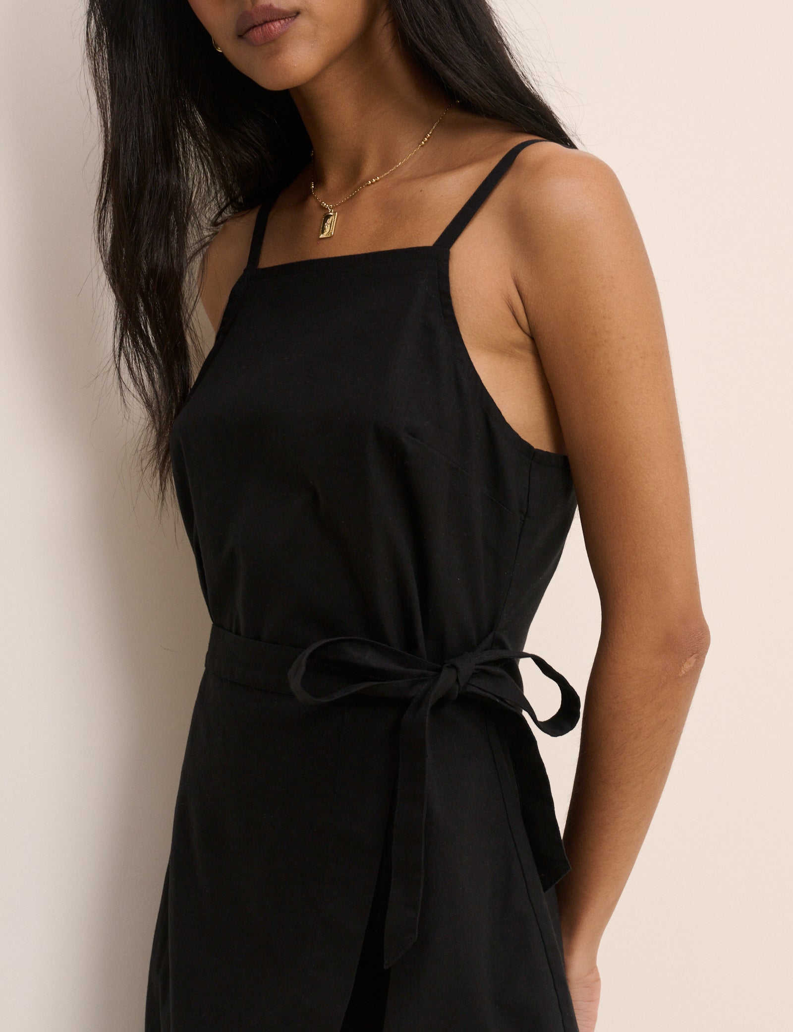 Black Wrap Kourtney Mini Dress