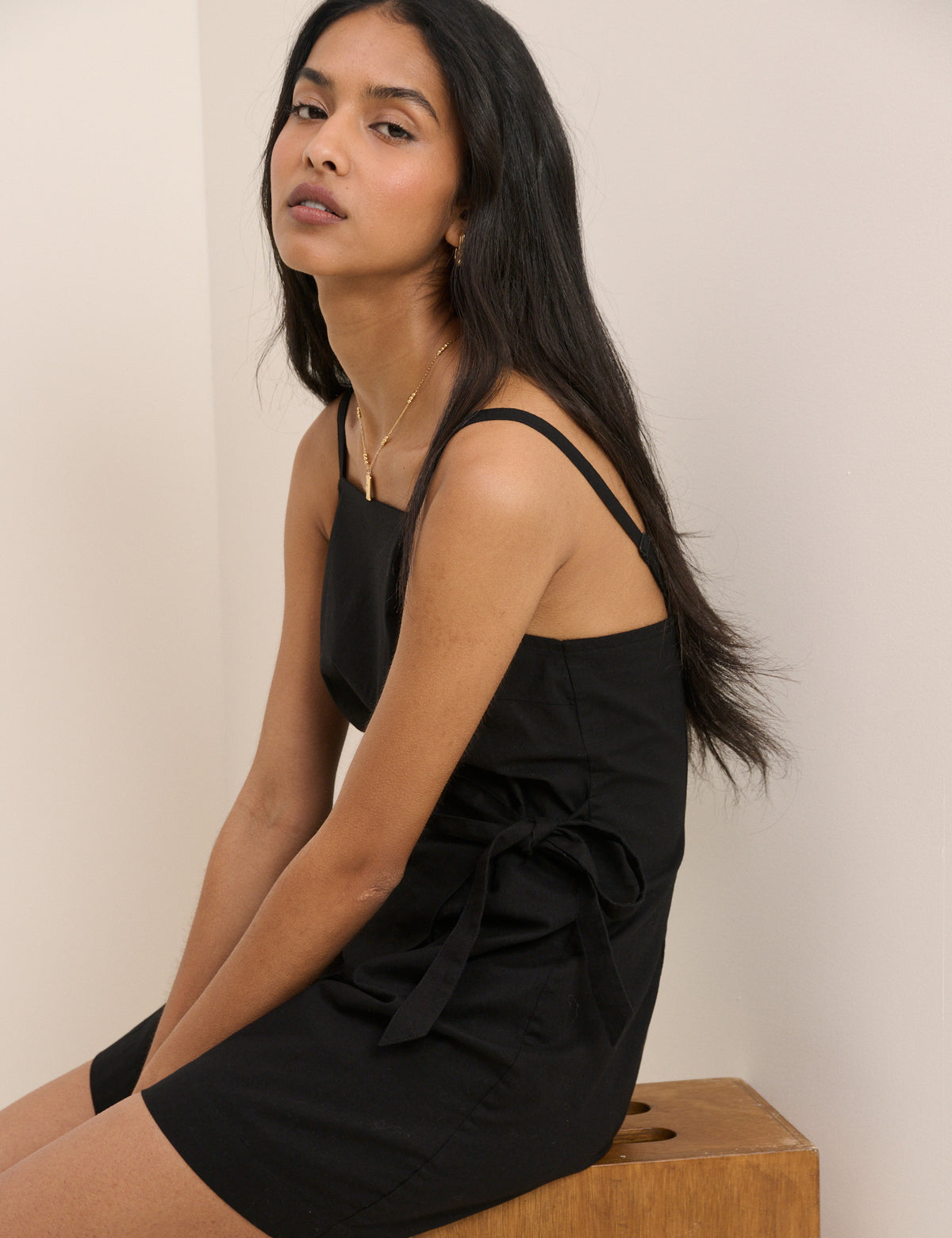 Black Wrap Kourtney Mini Dress