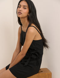 Black Wrap Kourtney Mini Dress