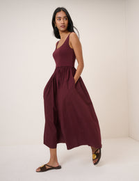 Burgundy Colorado Midi Dress