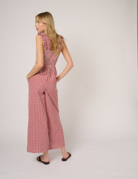 Red Gingham Maya Jumpsuit
