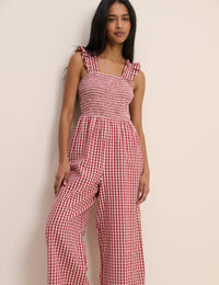 Red Gingham Maya Jumpsuit