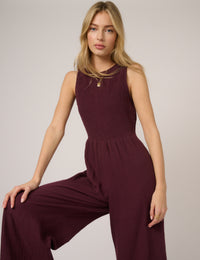 Burgundy Ruth Jumpsuit