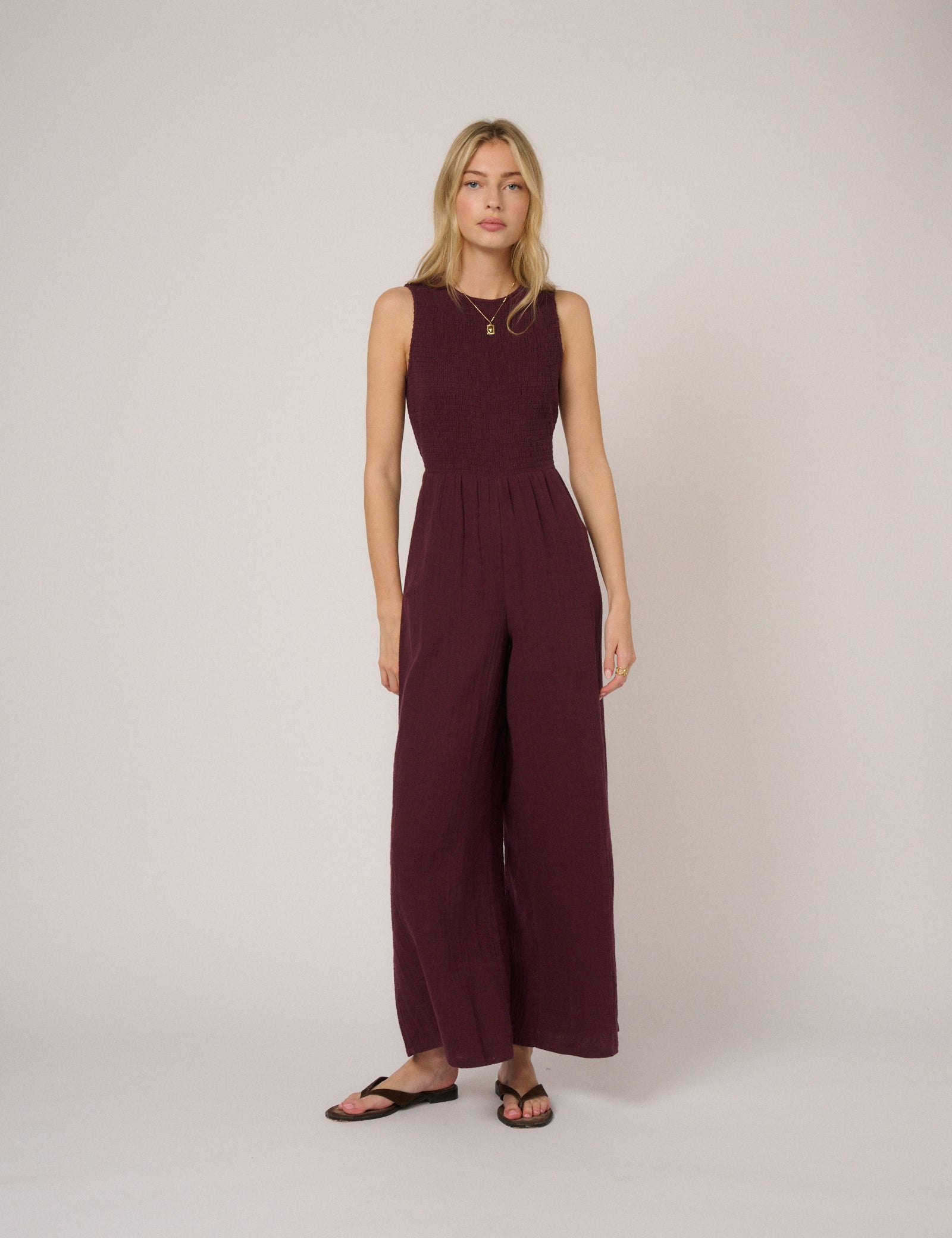 Burgundy Ruth Jumpsuit