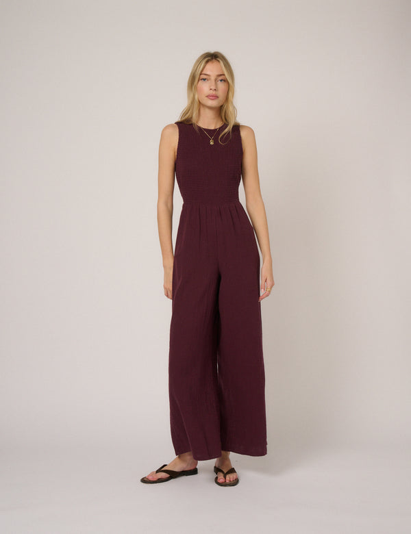 Burgundy Ruth Jumpsuit