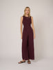 Burgundy Ruth Jumpsuit