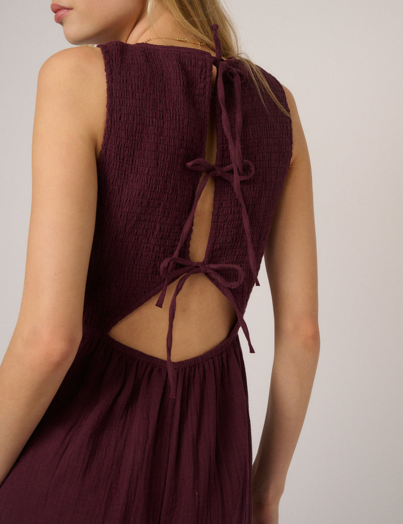 Burgundy Ruth Jumpsuit