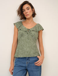 Green Spotty Top