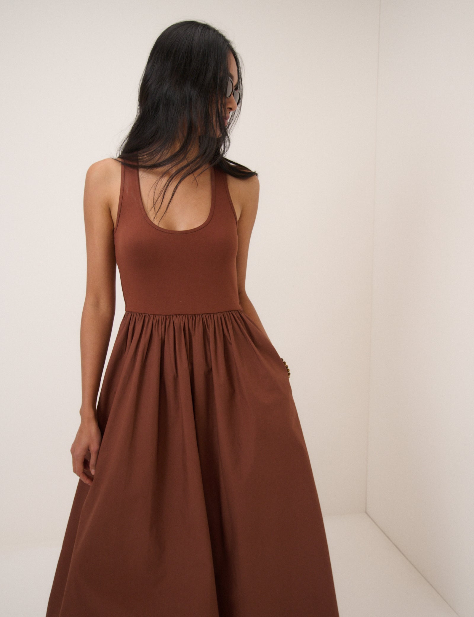 brown racer dress ASOS Design - Maxi Dress - Women - Viscose - 4 US