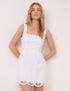 White Square Neck Esme Mini Dress
