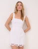 White Square Neck Esme Mini Dress