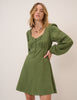 Green Long Sleeve Melody Mini Dress