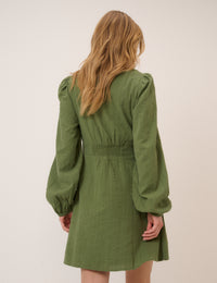 Green Long Sleeve Melody Mini Dress