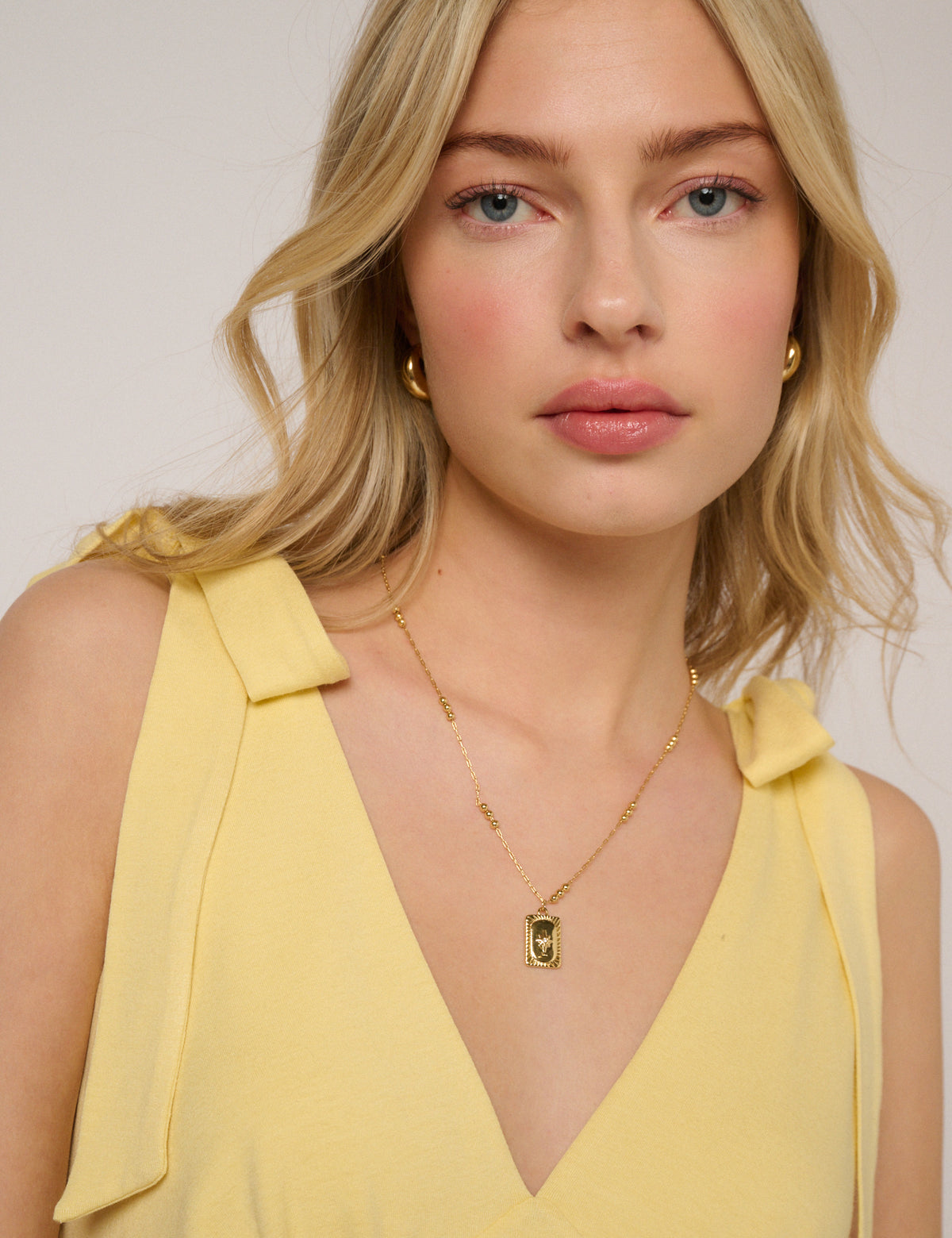 Butter Yellow Jersey Addison Midi Dress