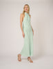 Mint Green Floral Jacquard Fifi Maxi Dress