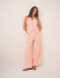Peach Tailored Waistcoat