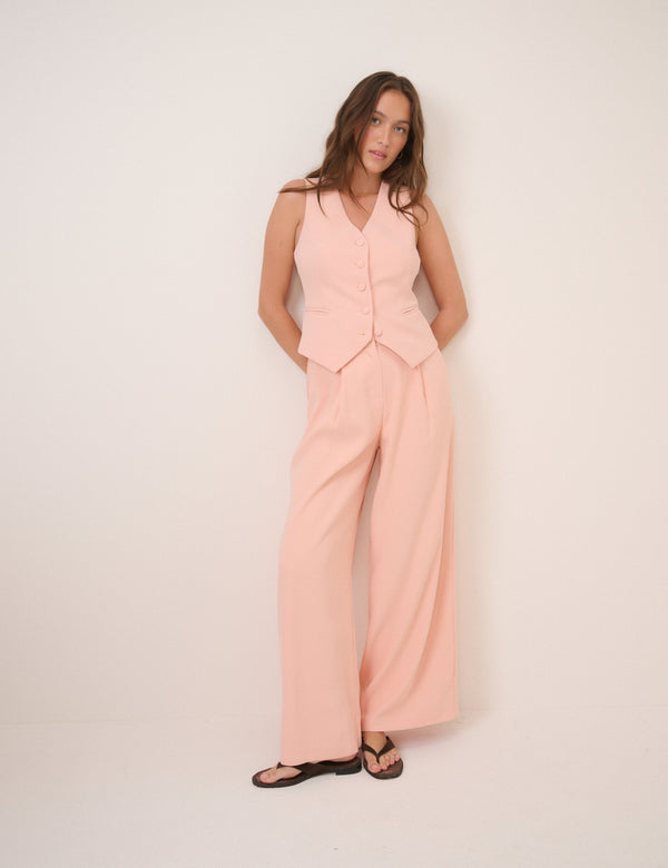 Peach Tailored Waistcoat