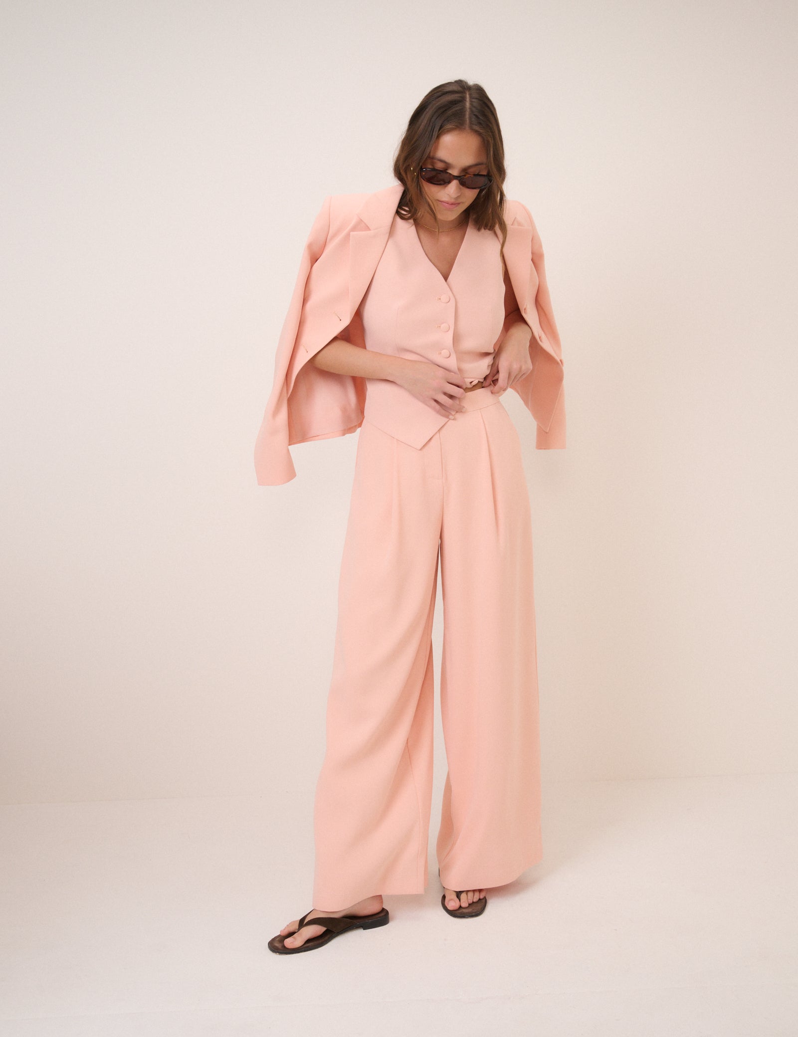 Peach Tailored Waistcoat