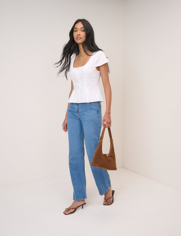 White Waistcoat Blouse