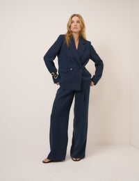 Navy Double Breasted Blazer