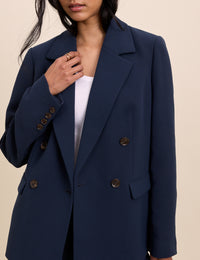 Navy Double Breasted Alicia Blazer