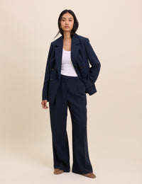 Navy Double Breasted Alicia Blazer