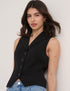 Black Collar Waistcoat