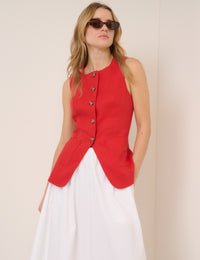 Longline Pocket Waistcoat