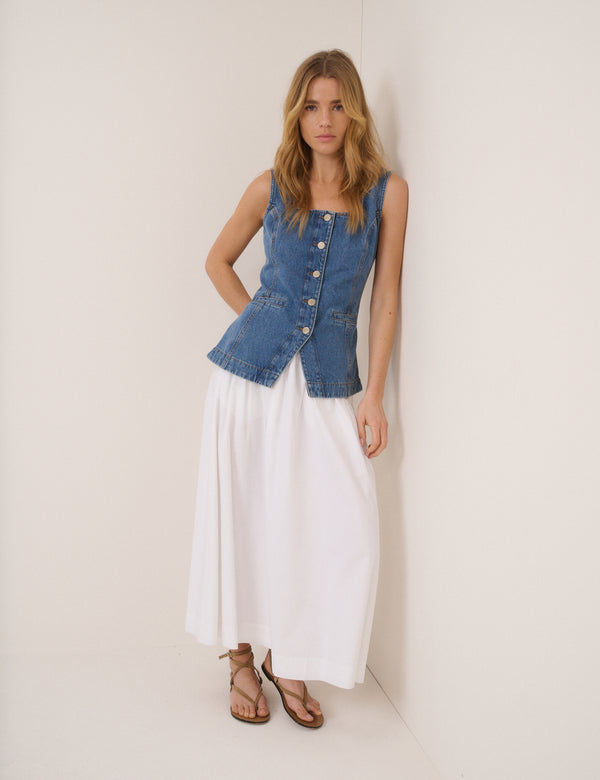 Blue Denim Waistcoat