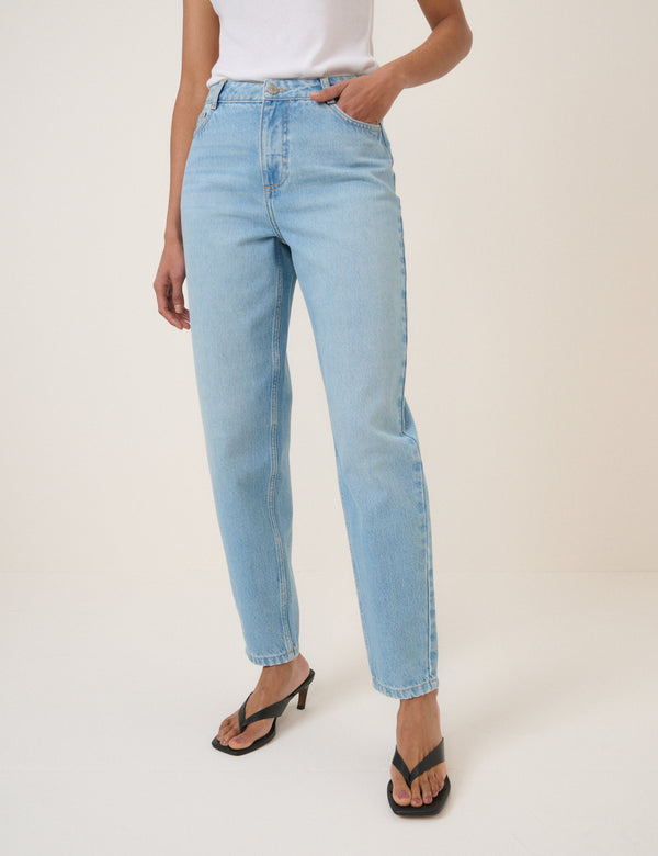Light Blue Putney Barrel Leg Jeans