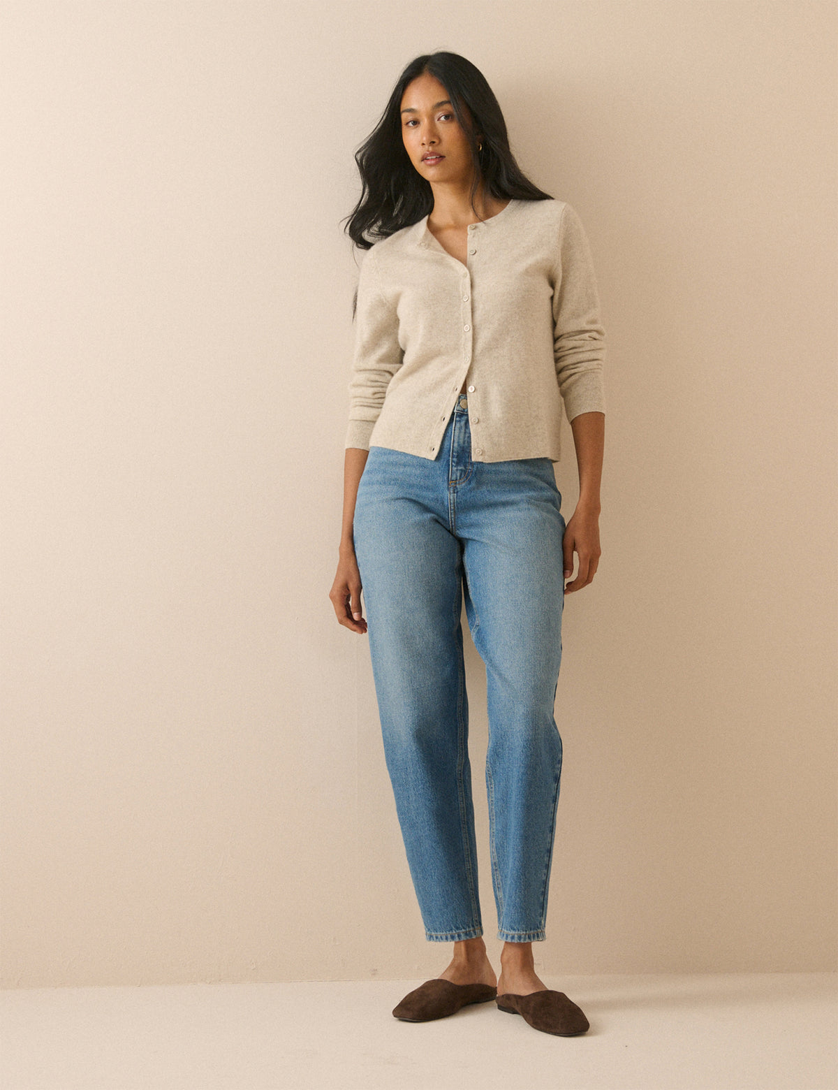 Blue Putney Barrel Leg Jeans