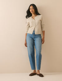 Blue Putney Barrel Leg Jeans
